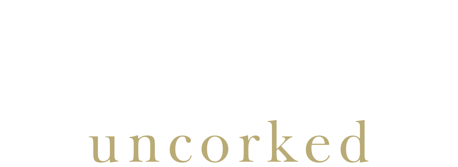 Acadiana Uncorked White & Gold Logo
